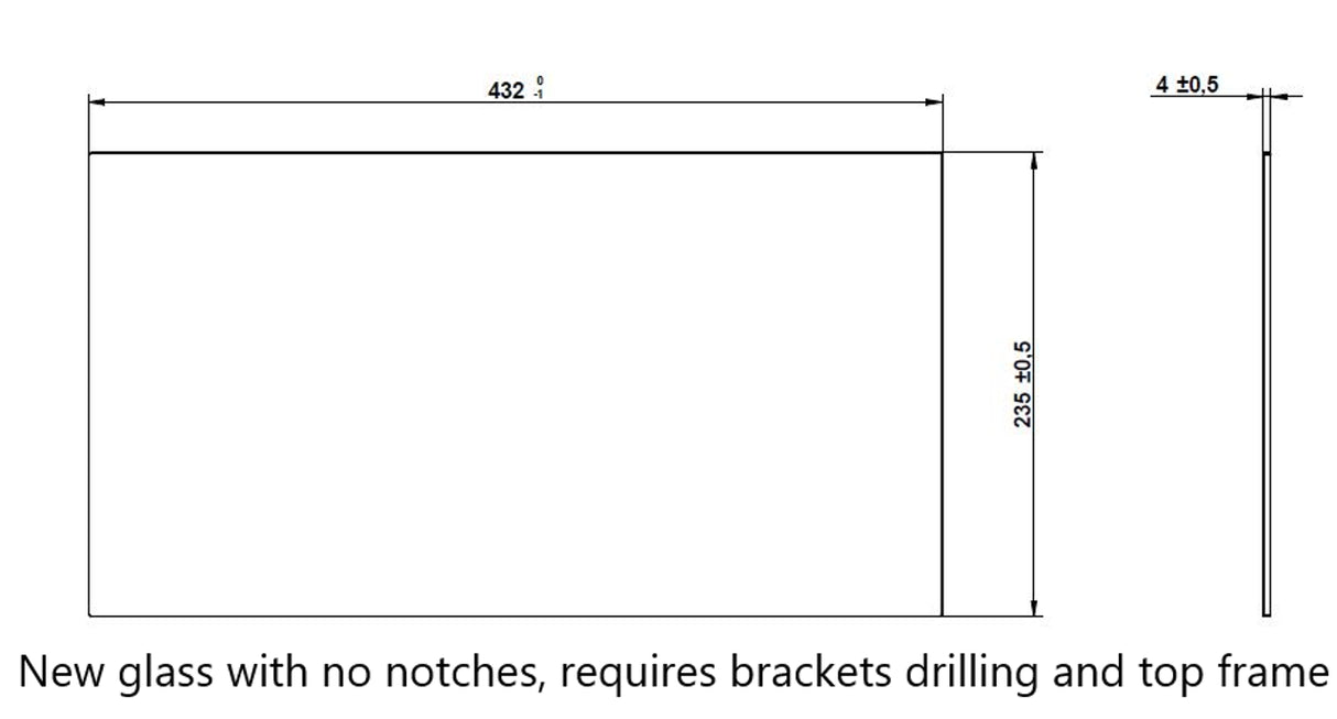 ENO Inner Door Glass | Spare Part 55927