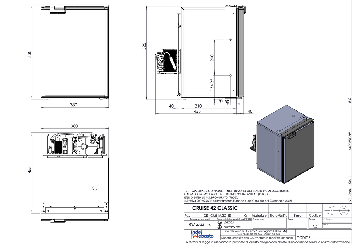Isotherm Cruise | CR42 MARINE / CAMPERVAN / CARAVAN FRIDGE (12/24V)