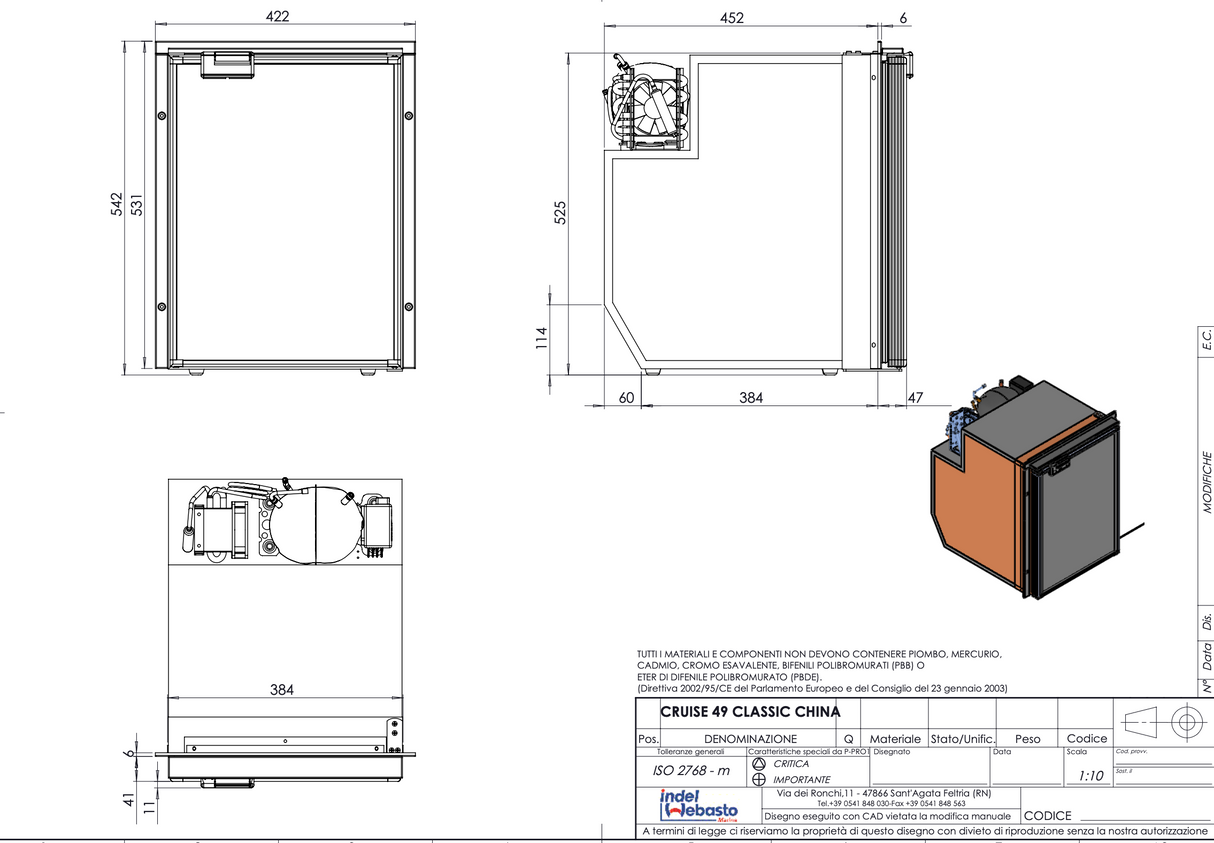 Isotherm Cruise | CR49 MARINE / CAMPERVAN / CARAVAN FRIDGE (12/24V)