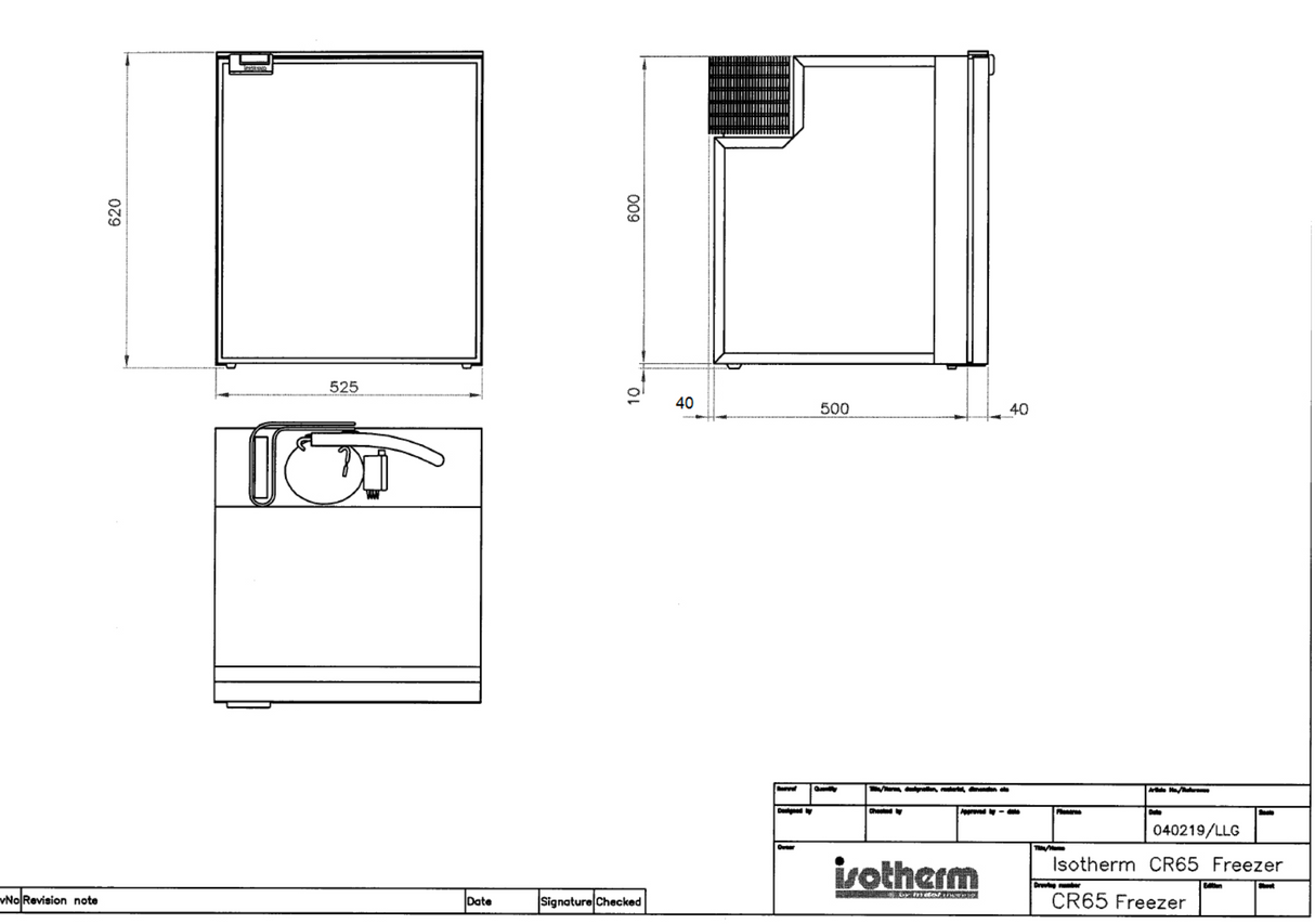 Isotherm | Cruise CR65 Marine / Campervan / Caravan Freezer | 12/24V