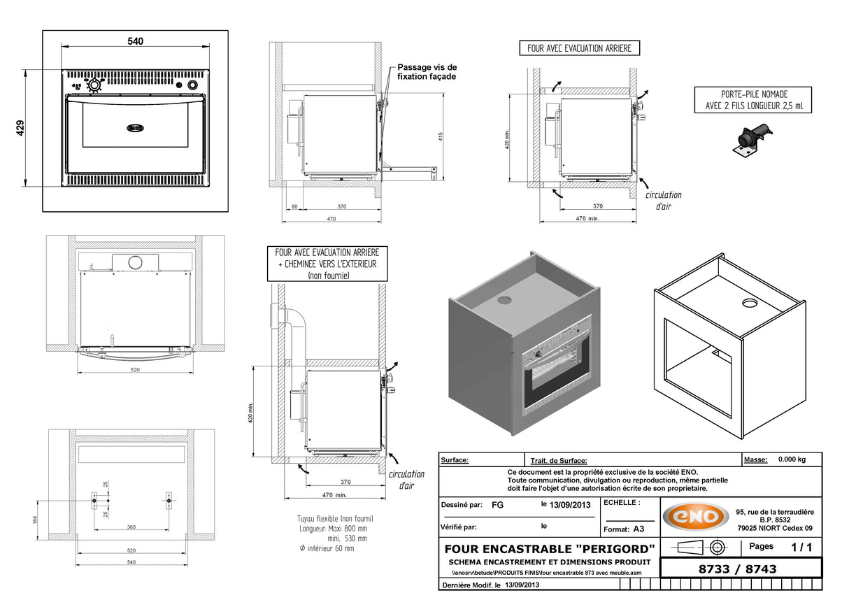 ENO | Gourmet Marine / Campervan / Caravan Wall Oven and Grill