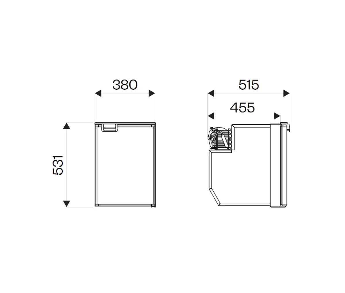 OFF Indel B Cruise Marine / Campervan / Caravan Fridge CR49 | 12/24V