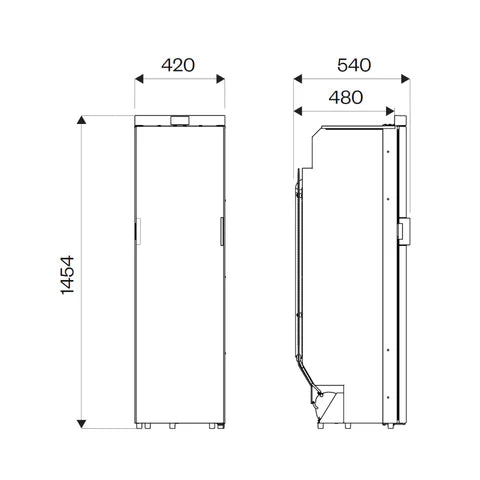 OFF Indel B Slim Marine / Campervan / Caravan Fridge Slim140 | 12/24V