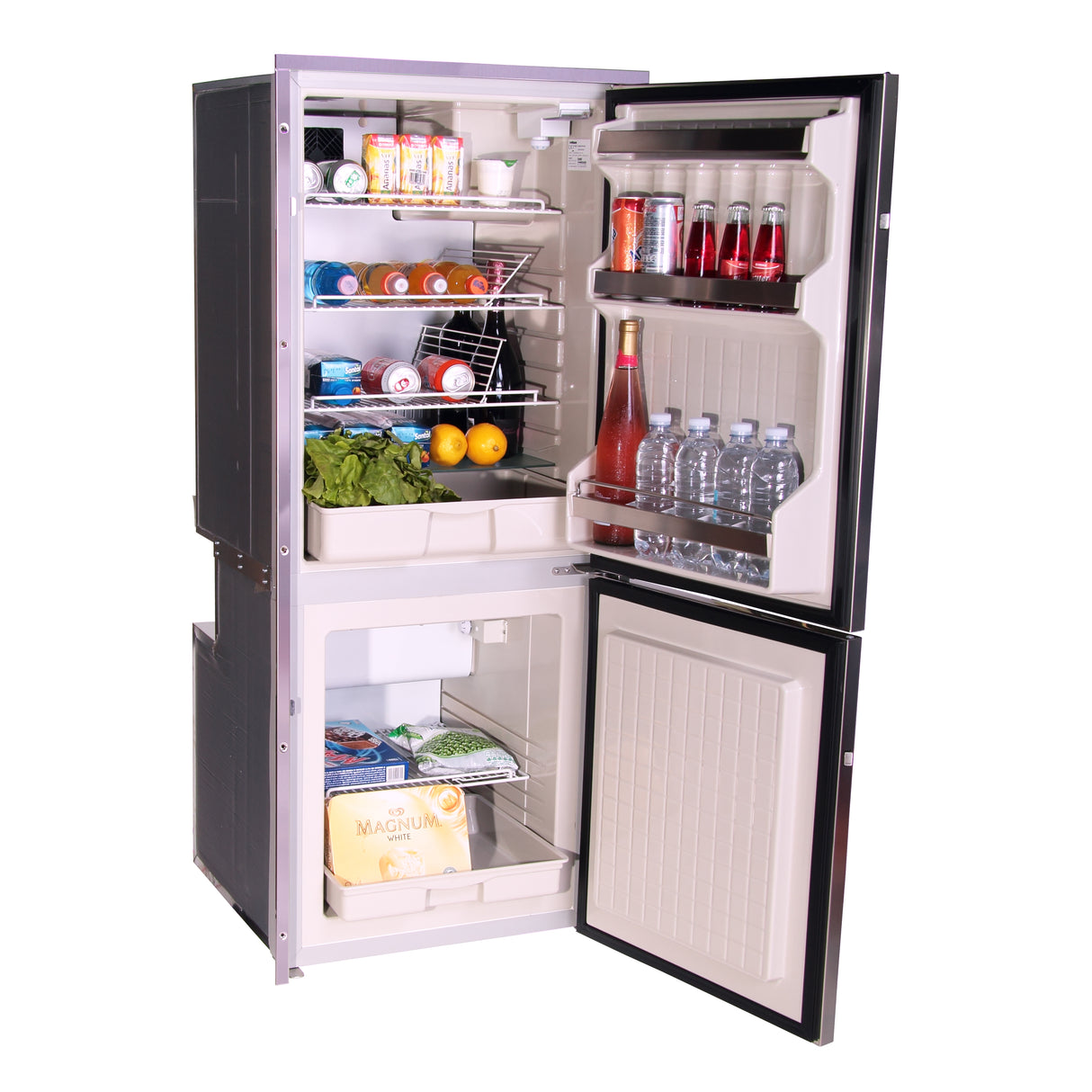 Isotherm CR195 Marine / Campervan / Caravan 130L Fridge/65L Freezer | Inox Clean Touch