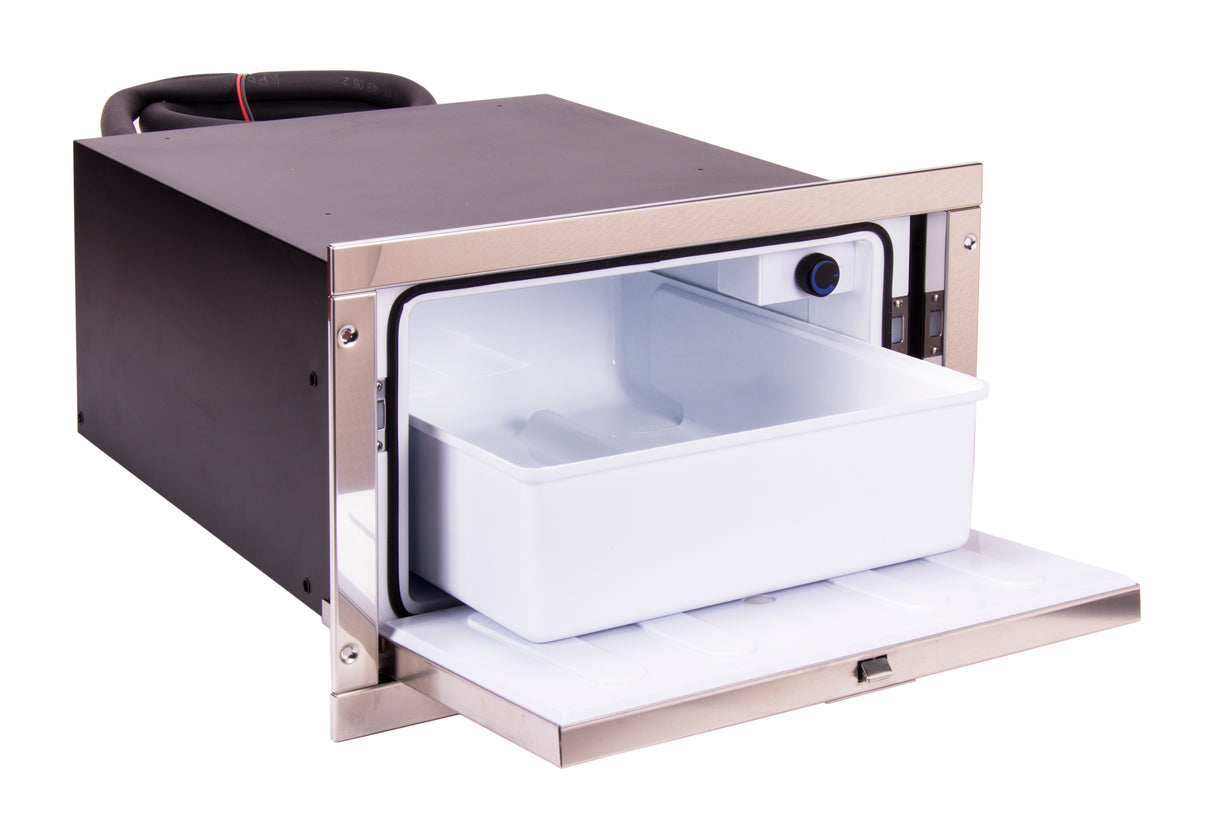Isotherm Cruise CR36 Built In Drawer Marine / Campervan / Caravan Fridge | Inox Clean Touch