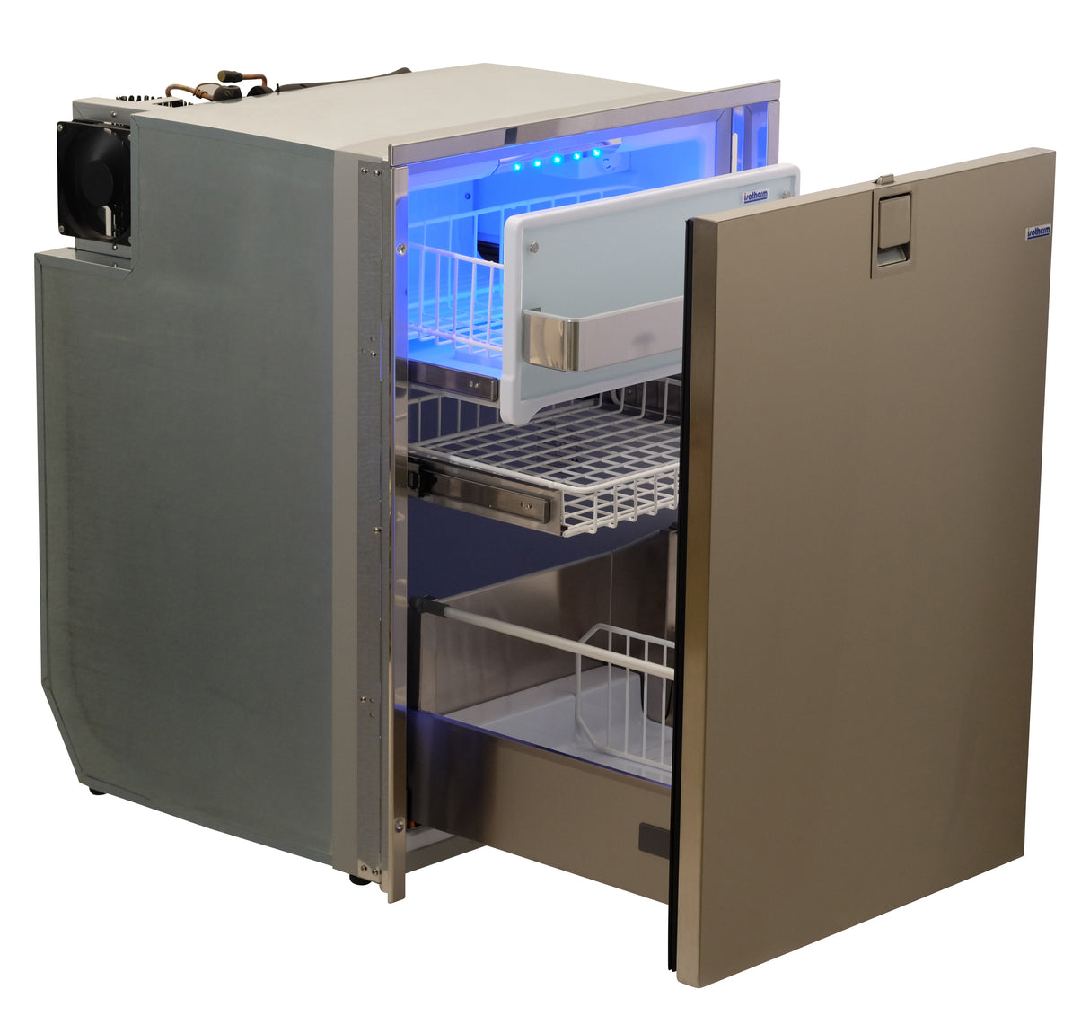 Isotherm | DR130 Drawer Marine / Campervan / Caravan Fridge | Inox Clean Touch