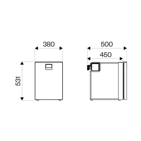 OFF Indel B Drawer Marine / Campervan / Caravan Fridge DR49 | 12/24V