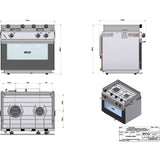 ENO Origin 2 Burner Oven (No Grill or Ignition)